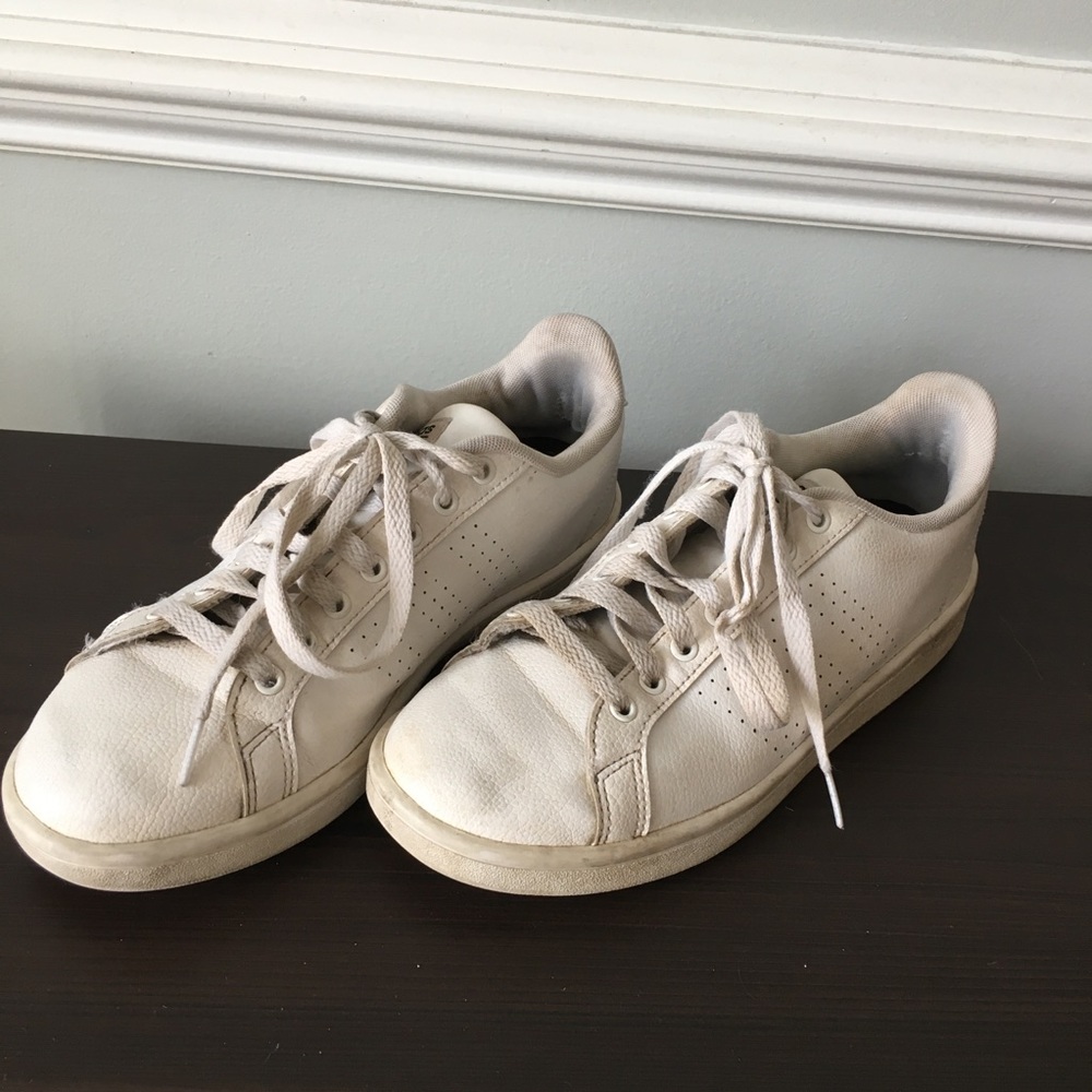 Adidas White Cloudfoam Sneakers